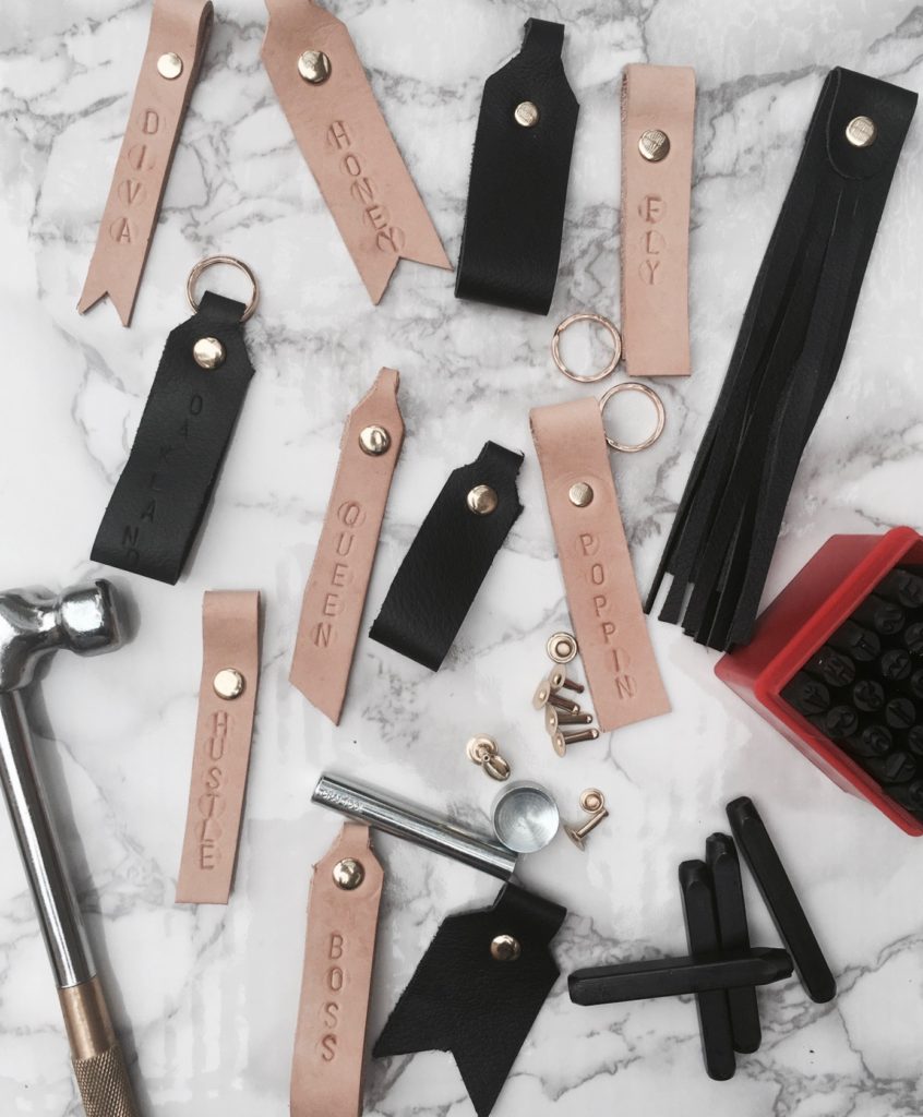 DIY Leather Shape Keychains » Lovely Indeed