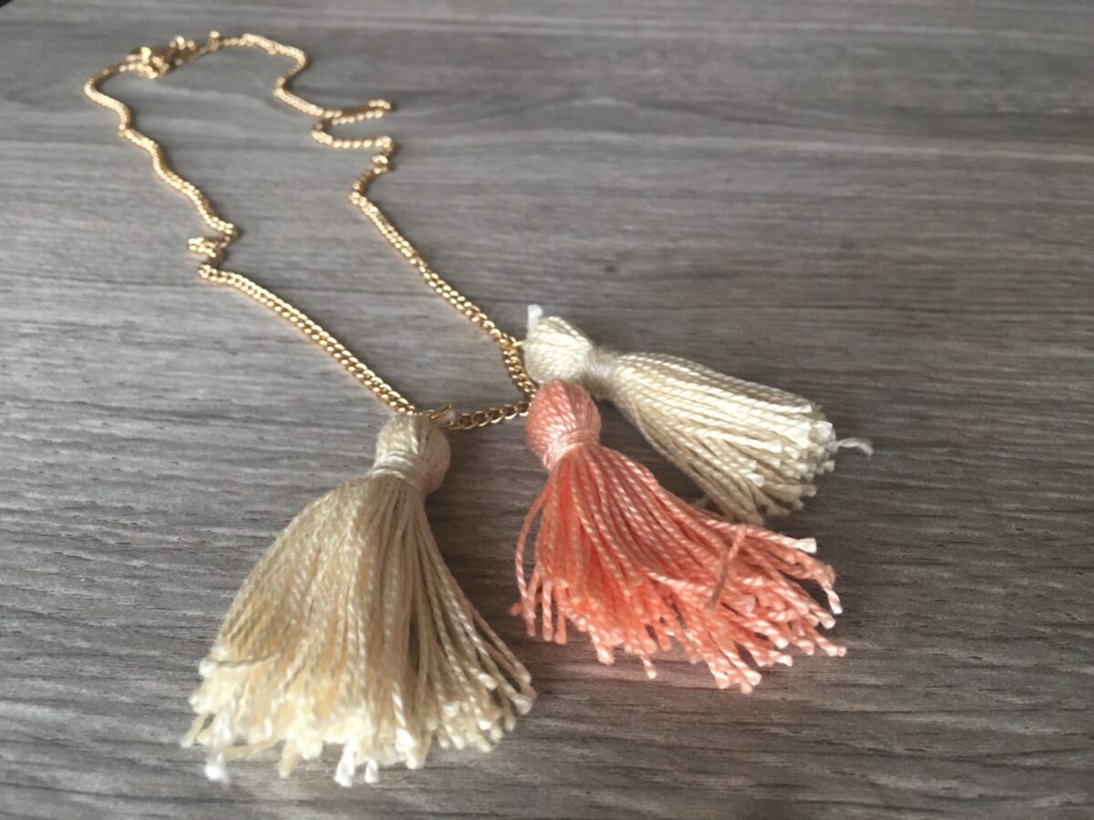 10-Minute DIY Tassel Necklace for Spring