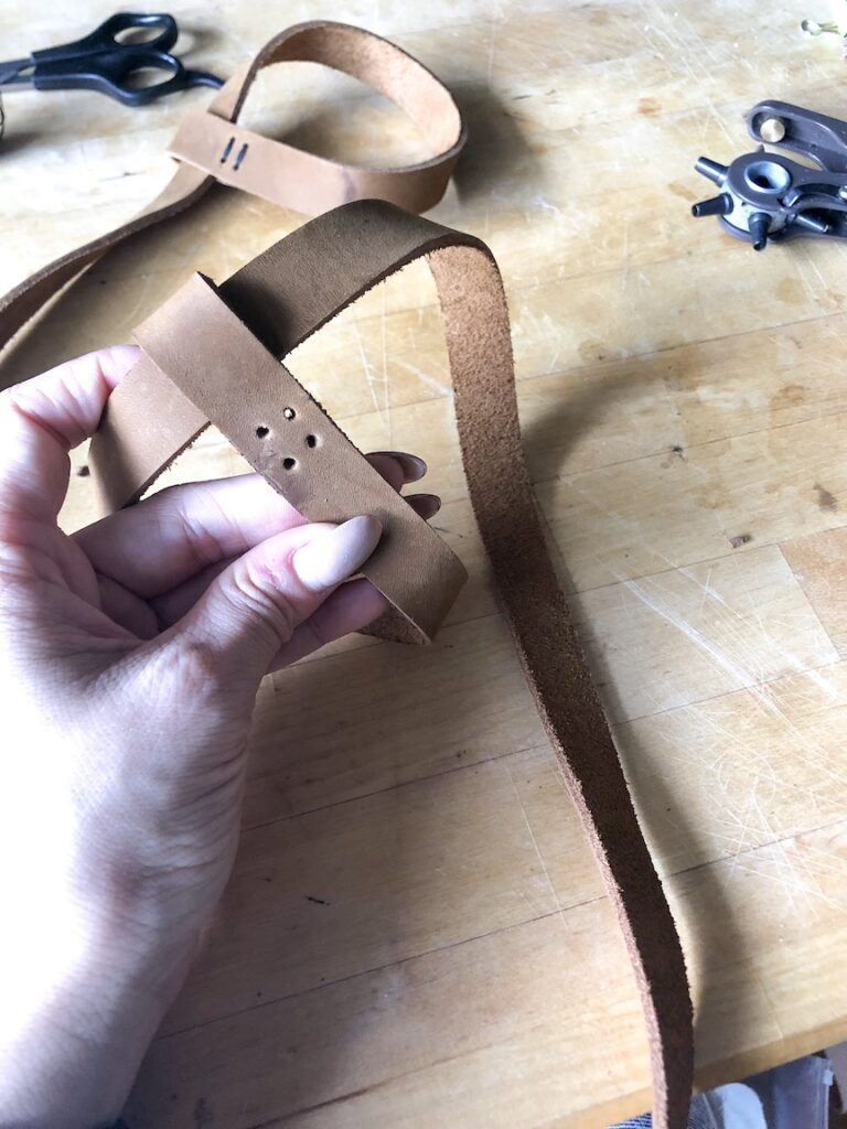 DIY Leather Yoga Mat Strap