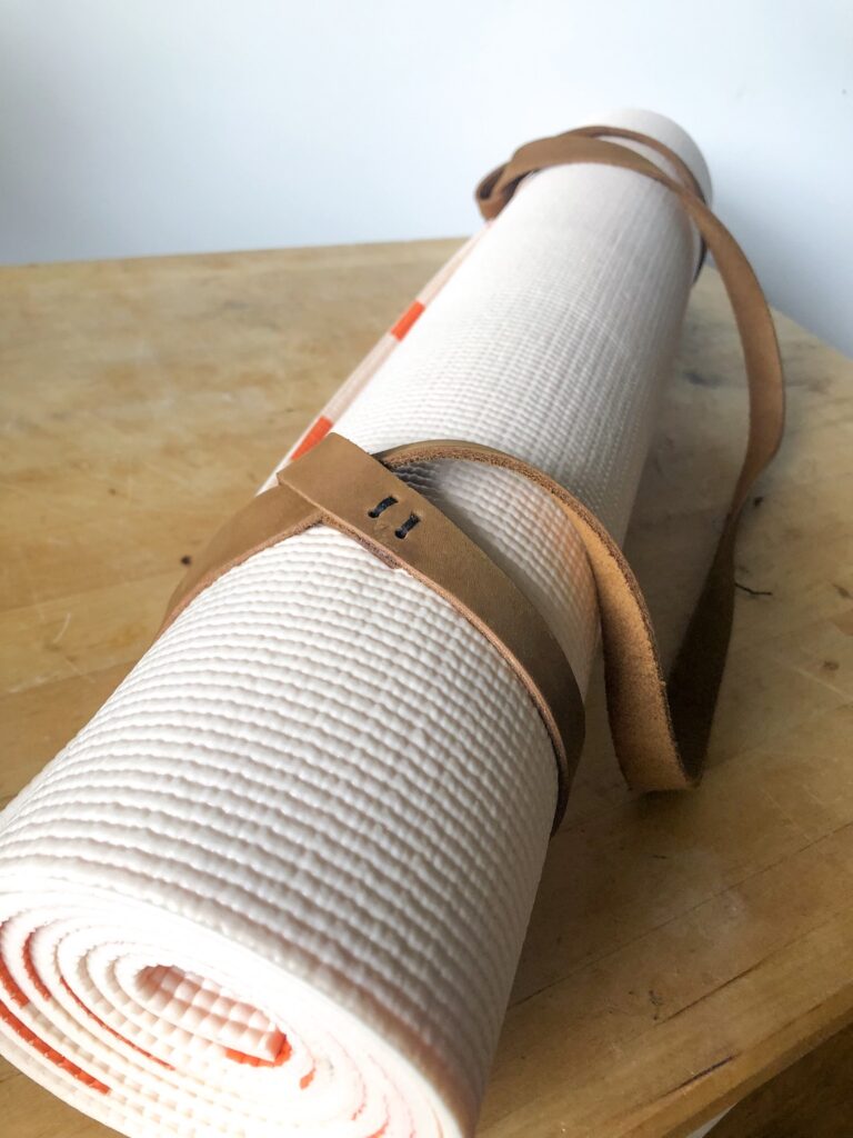 DIY Leather Yoga Mat Strap - The Merrythought