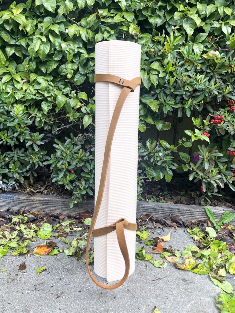 DIY Leather Yoga Mat Strap - The Merrythought