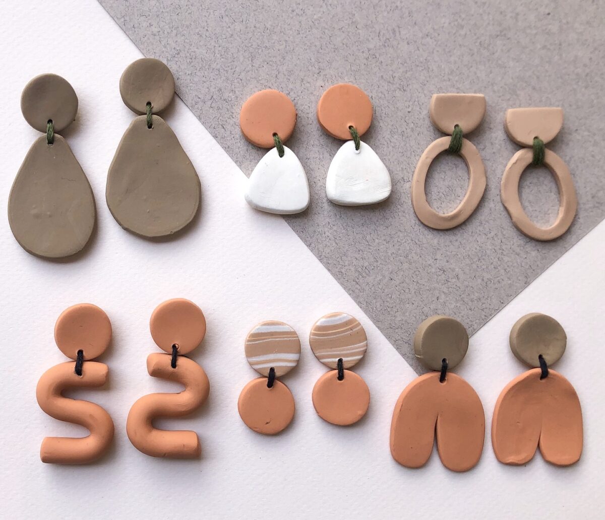 DIY Polymer Earring Collection