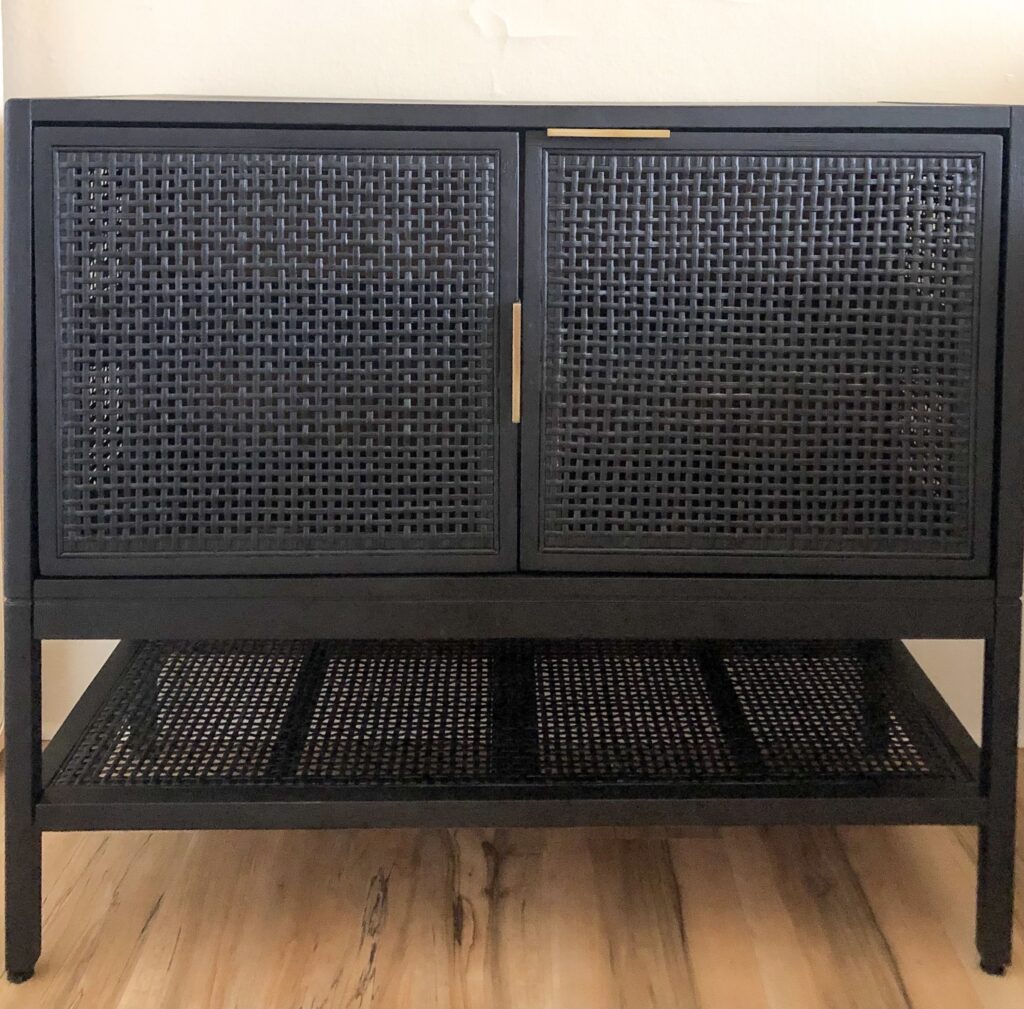 Target on sale cane cabinet