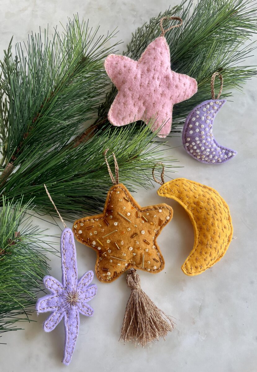 Holiday DIY: Hand Stitched Felt Ornaments